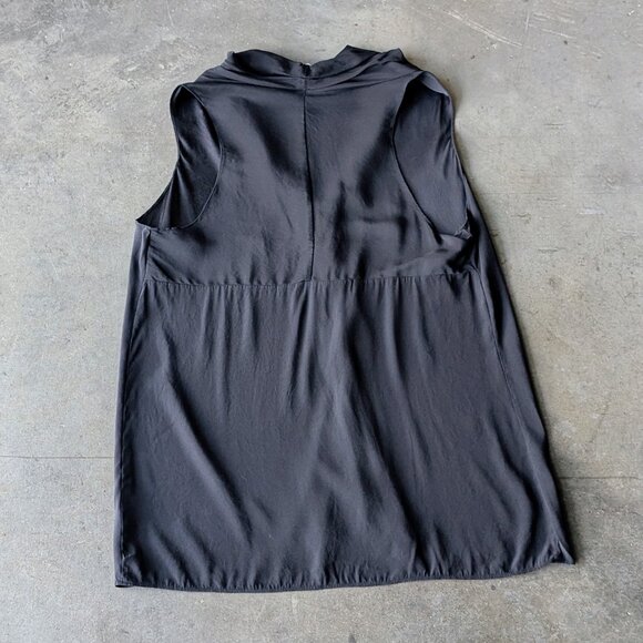 Ramy Brook Samantha V-Neck Tank Top Silk Black small - Picture 7 of 7